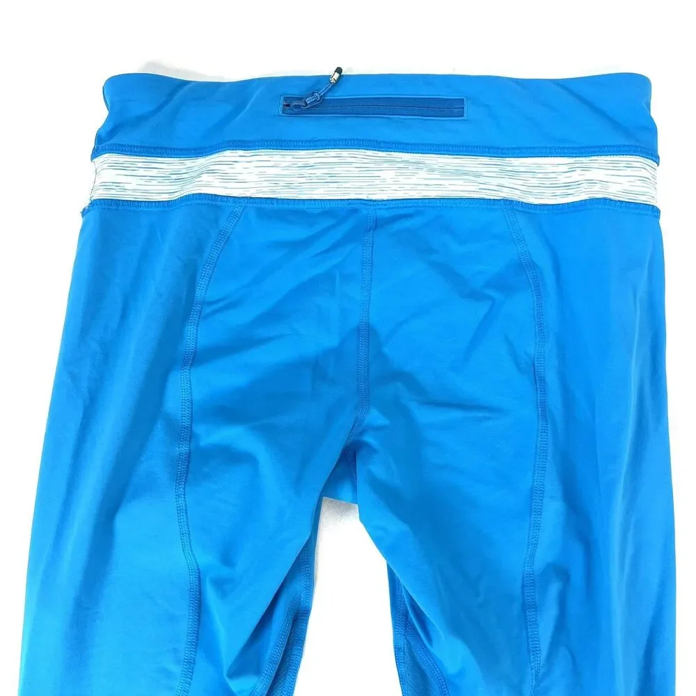 Lululemon Run Inspire Crop II Beach Blanket Blue Wee Are From Space Aquamarine 6